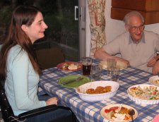 A meal with friends - first time driving!