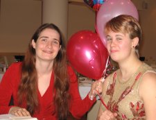 Celebrating a friend's 21st birthday.